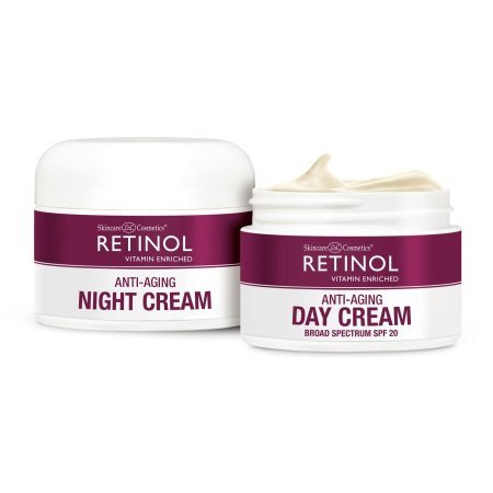 Retinol Anti-Aging, Vitamin Enriched Night Cream & Day Cream هو مجموعة من كريمين مصممة لتوفير العناية الشاملة للبشرة على مدار 24 ساعة. 
