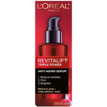 سيروم L’Oréal Paris Revitalift Triple Power Concentrated Serum Treatment منتج فاخر لمكافحة علامات تقدم السن في البشرة.