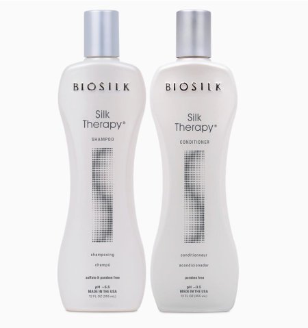 مجموعة شامبو وبلسم لطيفين ينظفان الشعر BioSilk Silk Therapy Duo Set