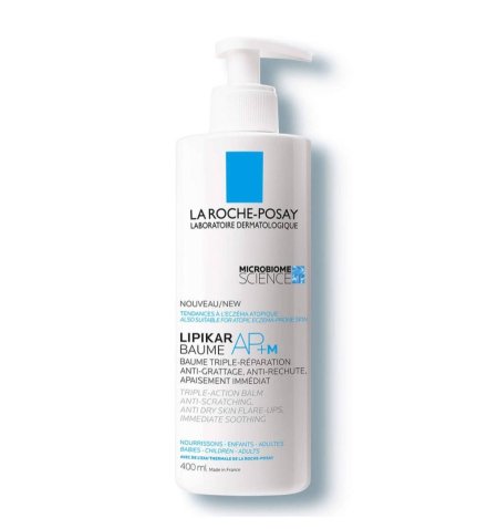 مرطب لاروش بوزيه مصمم للبشرة الجافة والحساسة والمعرضة للإكزيما La Roche-Posay Lipikar Baume AP+M - 400ml