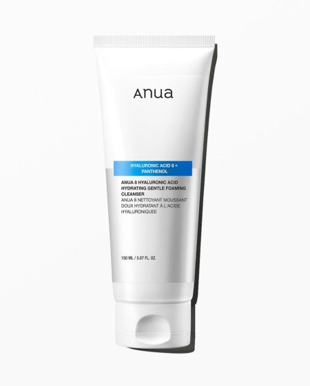 أنوا غسول رغوي لطيف ومرطب ب8 انواع مختلفة من حمض الهيالورونيك ١٥٠مل Anua 8 Hyaluronic Acid Hydrating Gentle Foaming Cleanser