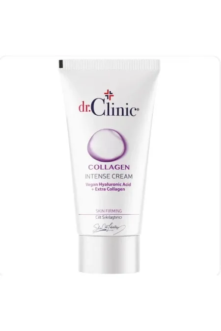 كريم د. كلينك المكثف بالكولاجين - 50 مل (مع حمض الهيالورونيك + كولاجين إضافي) Dr.Clinic Intensive Collagen Cream Vegan – 50 ml (With Hyaluronic Acid + Extra Collagen)