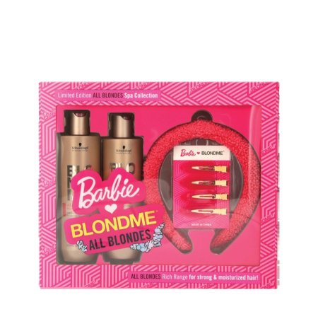 مجموعة بلوند مي × باربي – مجموعة العناية بالشعر المصبوغ لجميع درجات الأشقر BlondMe® x BARBIE™ Home Spa Collection – All Blondes Kit