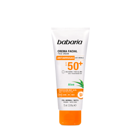 واقي شمس للوجه باباريا للبشرة الحساسة babaria FLUIDO FACIAL  Sensitive Skin Facial Fluid SPF50+ 75ml