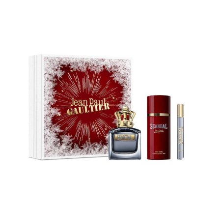 مجموعة جان بول غوتييه سكاندال الرجالية - 3 قطع Jean Paul Gaultier Scandal Pour Homme Gift Set – 3 Pieces