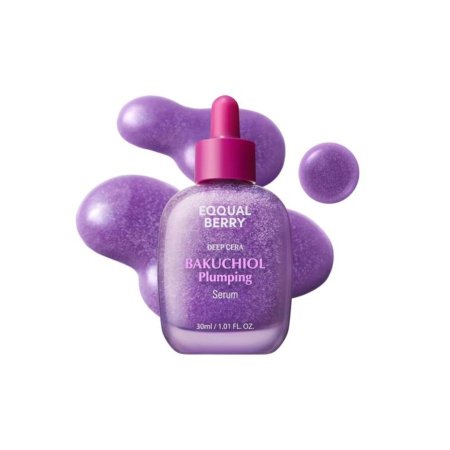 سيروم باكوتشيول سر الإمتلاء الطبيعي لبشرة مشدودة ومشرقة من إيكوال بيري 30مل EQQUAL BERRY Deep Cera Bakuchiol Plumping Serum