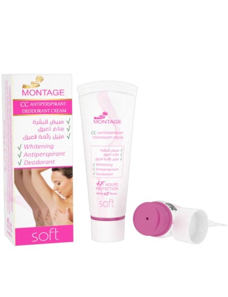 مونتاج كريم CC مزيل ومضاد للتعرق سوفت MONTAGE CC Antiperspirant Deodorant Cream Soft