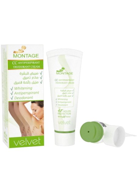 مونتاج كريم CC مزيل ومضاد للتعرق ڤيلفيت MONTAGE CC Antiperspirant Deodorant Cream Velvet