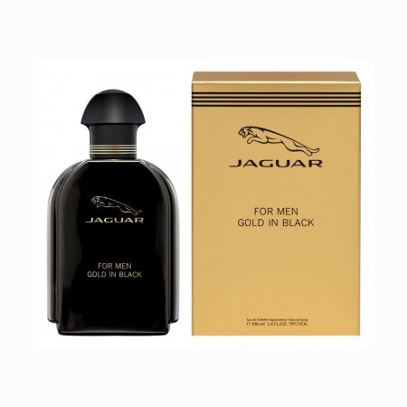 عطر جاكوار للرجال ذهبي في أسود او دو تواليت 100مل Jaguar For Men Gold in Black Jaguar EDT 100ml