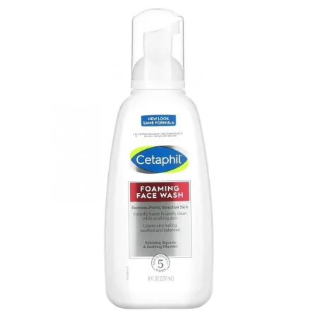 غسول رغوي من سيتافل  للبشرة الحساسة والمعرضة للإحمرار 237 مل - Cetaphil Foaming Cleanser for Sensitive and Redness-Prone Skin 237ml