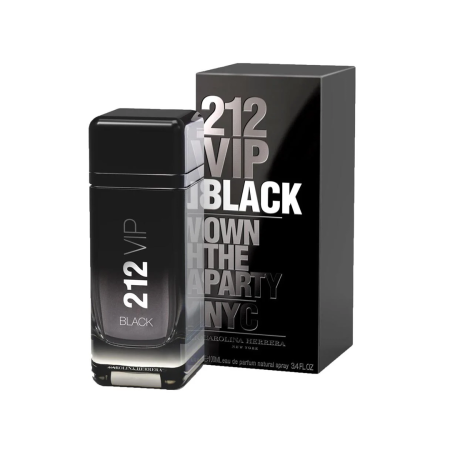 عطر 212 في آي بي بلاك كارولينا هيريرا للرجال 100 مل Carolina Herrera 212 Vip Black EDP For Men 100 ml