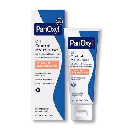 مرطب بانوكسيل للتحكم في الدهون مع واقٍ شمسي معدني 48 غرام - PanOxyl Oil Control Moisturizer with Mineral Sunscreen SPF 30 48g