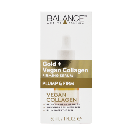 سيروم شد البشرة بالكولاجين النباتي والذهب من بالانس أكتيف فورمولا  Balance Active Formula Gold + Vegan Collagen Firming Serum