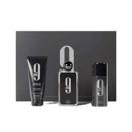طقم 9PM للرجال من أفنان عطر، مزيل عرق وجل استحمام AFNAN 9PM Homme Gift Set  EDP, Deodorant & Shower Gel