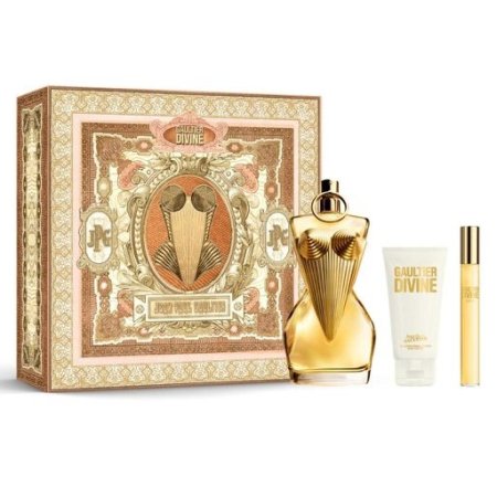 مجموعة جين بول غوتييه ديفاين ( عطر + لوشن للجسم + عطر صغير) Jean Paul Gaultier Divine Set (100ml EDP + Body Lotion + 10ml Travel Spray)