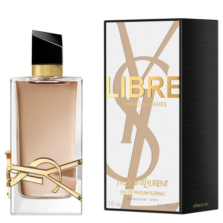 عطر ليبر فلاورز آند فليمز أو دو بارفان فلورال من إيف سان لوران 90 مل Libre Flowers & Flames Eau de Parfum Florale by Yves Saint Laurent 90ml