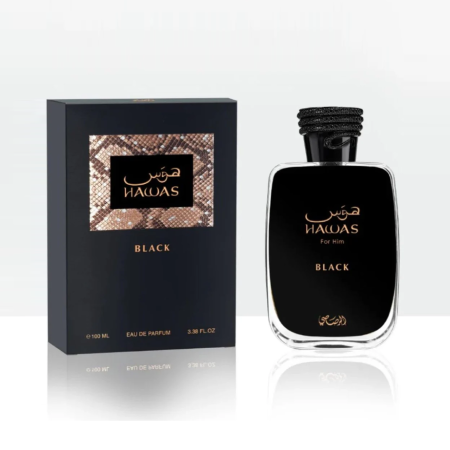 عطر هوس بلاك من الرصاصي للرجال 100 مل Rasasi Hawas Black for Men 100ml Eau de Parfum