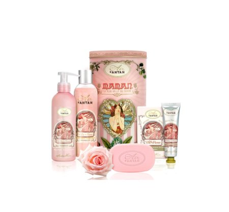 مجموعة هدايا سبا للنساء طقم 4 قطع برائحة الورد  Spa Kit Gift for Women 4 Piece Rose Scented Set
