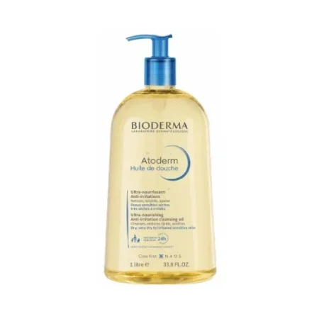 زيت تنظيف مرطّب وملطّف للبشرة من بيوديرما للوجه والجسم  - BIODERMA Atoderm Huile de Douche