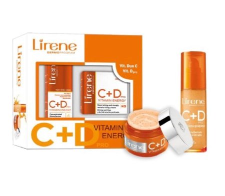 بكج مجموعه فيتامين C+D من لارين ديرمو بروغرام -Vitamin energy pro C+D from lirene dermoprogram