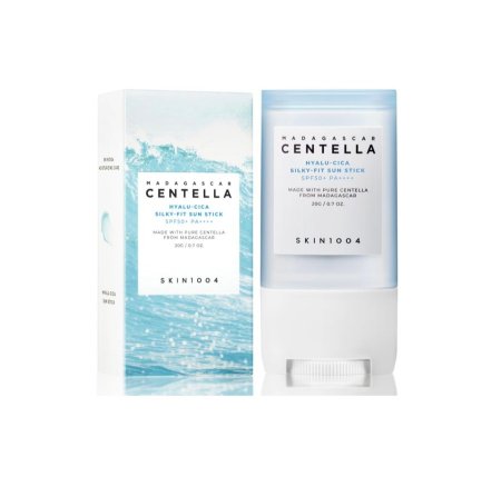 ستيك واقي الشمس سكين 1004 ماداغاسكار سنتيلا هيالو-سيكا بتركيبة ناعمة بحجم 20 غ - ++KIN1004 Madagascar Centella Hyalu-Cica Silky-Fit Sun Stick SPF50+ PA