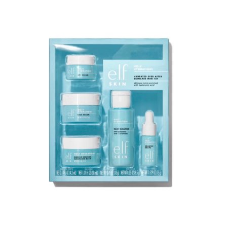 مجموعة العناية بالبشرة المصغرة من إي. إل. إف - e.l.f. SKIN Holy Hydration! Hydrated Ever After Skincare Mini Kit.