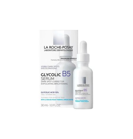 لاروش بوزيه سيروم جليكوليك B5 مصحح البقع الداكنة بحجم 30 مل - La Roche-Posay Glycolic B5 Serum Dark Spot Corrector 30 ml