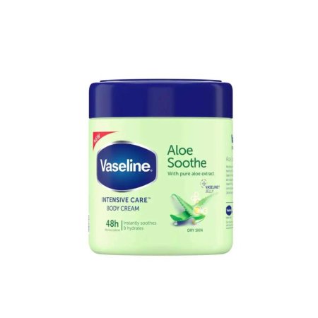 فازلين كريم ترطيب الجسم بخلاصة الصبار 400 مل  Vaseline Aloe Soothe Moisturising Body Cream, 400ml