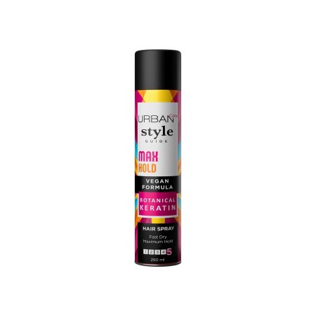 أوربان كير بخاخ تثبيت الشعر ماكس هولد 250 مل  Urban Care Style Guide Max Hold Hair Spray 250 ml
