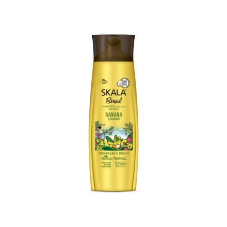 سكالا برازيل شامبو بالموز والبكوري للإصلاح واللمعان 325 مل SKALA Brasil Shampoo Banana e Bacuri Repair and Shine 325ml