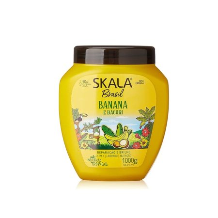 سكالا نوفا فورمولا موز وباكوري 2 في 1 (بلسم وماسك) 1000 جم  SKALA NOVA FORMULA Brasil BANANA E BACURI