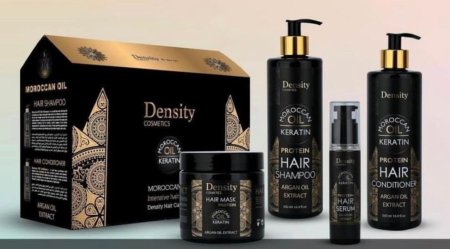 بكج دينستي الزيت مغربي Density COSMETICS MOROCCAN OIL KERATIN