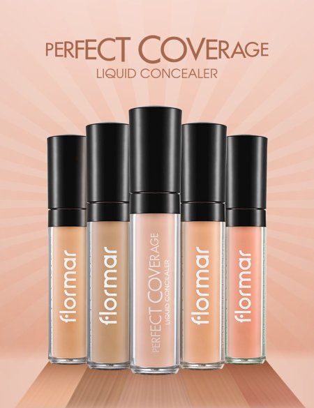 كونسيلر تغطية عالية من فلورمار flormar PERFECT COVERAGE LIQUID CONCEALER