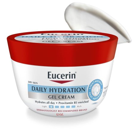 Eucerin Daily Hydration Gel Cream كريم جل الترطيب اليومي من يوسرين ، مرطب الجسم الخالي من العطور للبشرة الجافة