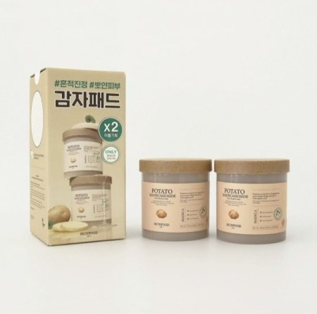 مسحات الوجه بمستخلص البطاطس ومادكاسوسيد لتهدئة وترطيب البشرة من سكينفود  SKINFOOD Potato Madecassoside Soothing Pad