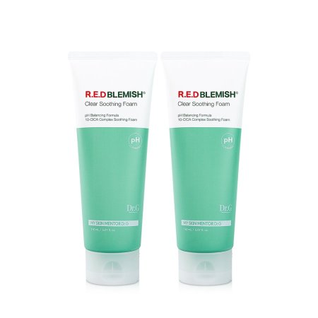 مجموعة غسول الوجه المهدئ ريد بلميش من دكتور جي (عبوتان) - Dr.G R.E.D Blemish Clear Soothing Foam (x2 Set)
