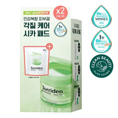 توريـدن بالانسفل سيكا تونر باد (٦٠ * ٢ ) -Torriden Balanceful Cica Toner Pad