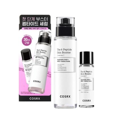 كوزركس سيروم محفّز البشرة بـ 6 ببتيدات (١٥٠مل + ٣٠مل ) -  COSRX The 6 Peptide Skin Booster Serum