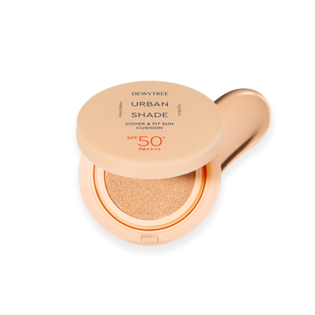 ديوي تري أوربان شيد كوشن واقي شمس مع تغطية SPF50+ PA++++ - DEWYTREE Urban Shade Cover & Fit Sun Cushion SPF50+ PA++++