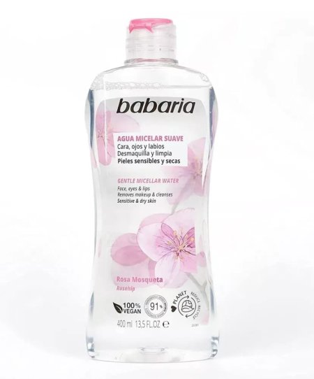 BABARIA AGUA MICELAR SUAVE 400ml باباريا أغوا ميسيلار 400 مل