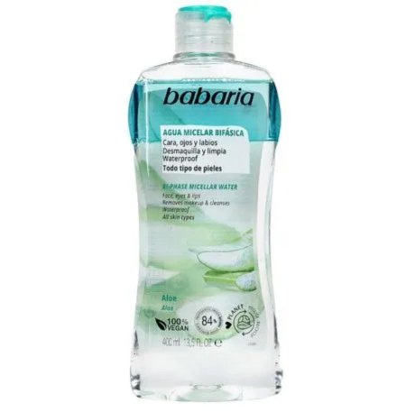Babaria Face Care باباريا ماء ميسيلار ثنائي الطور مع الصبار 400مل Two-phase Micellar Water with Aloe 400ml