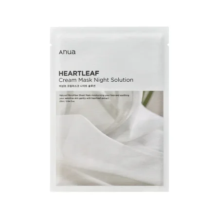 ماسك ورقي من أنوا يغذي ويرطب البشرة بعمق Anua HEARTLEAF Cream Mask Night Solution