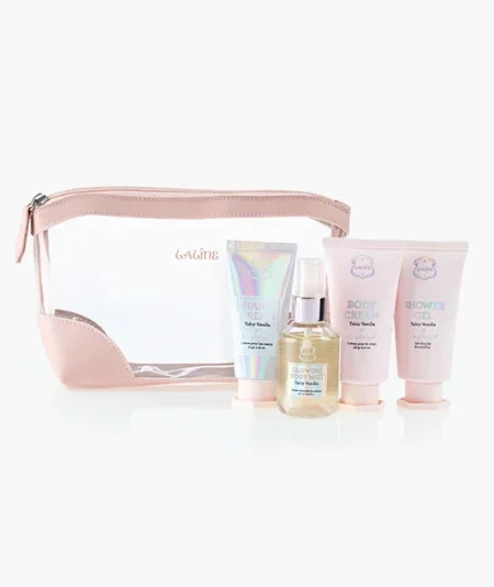 مجموعة السفر لالين فانيلا ناعمة  - Laline Travel Kit  Tidy Vanilla