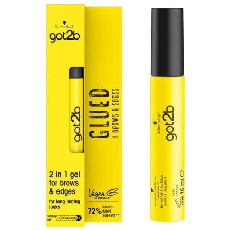 جل تحديد الحواجب والشعر الأمامي (غلوود) من غوت تو بي ١٦مل - got2b Glued 2 in 1 Gel for Brows & Edges