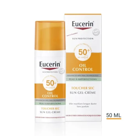 يوسرين أويل كنترول واقي شمس جِل كريم بلمسة جافة +SPF50  Eucerin Oil Control Sun Gel-Cream Dry Touch-  SPF50+
