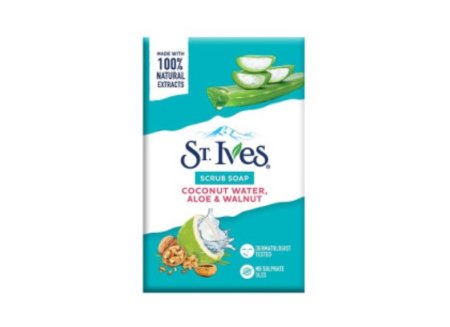 St. Ives’ Scrub Bar Soap with Coconut Water, Aloe, and Walnut صابون مقشر للجسم