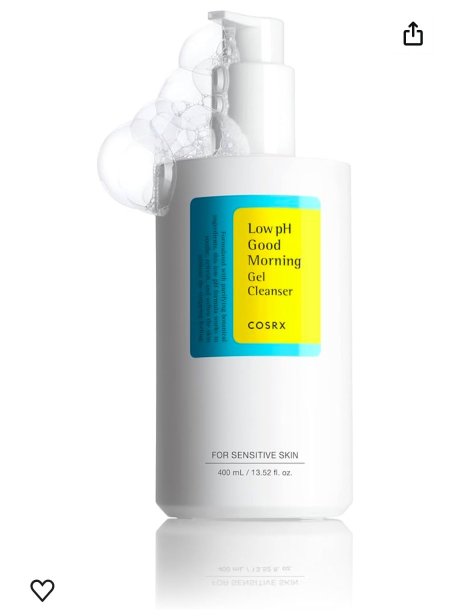 COSRX Low pH Good Morning Gel Cleanser هو منظف يومي خفيف للبشرة الحساسة حجم 400 ml 