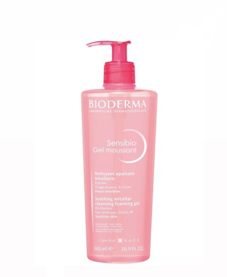 Bioderma Sensibio Micellar Cleansing Gel جل ميسيلار لطيف مصمم لتنظيف البشرة الحساسة 500ml