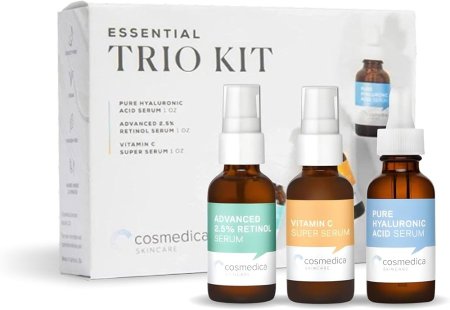 مجموعة Cosmedica Skincare Facial Serum Trio Set 