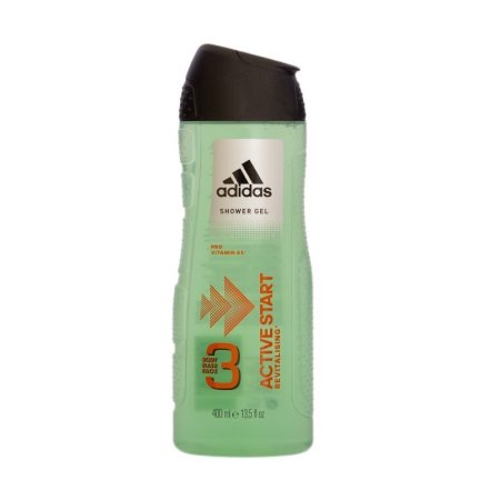 Adidas 3-In-1 Body & Hair & Face Shower Gel جل استحمام للرجال متعدد الاستخدامات مصمم لتنظيف الجسم، الشعر، والوجه 